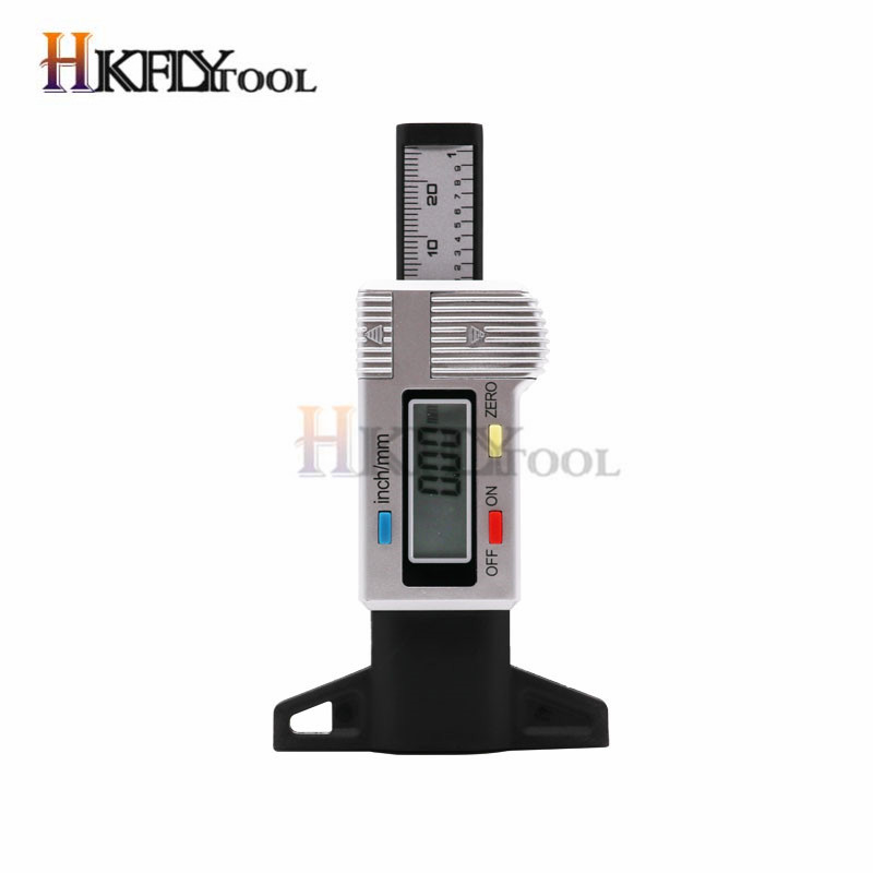 Digital Car Tyre Tire Tread Depth Gauge Meter Auto Tire Wear Detection Measuring Tool Caliper Thickness Gauges Monitoring System
