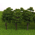 40Pcs 1/250 Model Trees Deep Green for N Scale Railroad Building Architecture Park Garden Yard Road Layout 50mm