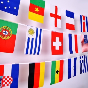 Newly 32 Flags String flag countries around the world nations flag World Cup 32 teams Olympic games hanging flags