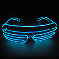 LEDGlow Glasses EL Wire Light Up neon Party LED Glasses DJ EL Rave Night Sunglasses Decor for Birthday Party Halloween Christmas