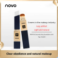 NOVO High Coverage Concealer Liquid Foundation with brush 24H Long Lasting Soft Concealer Oil Control Contour Makeup TSLM2