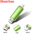 SHANDIAN Pendrive OTG USB Flash Drive cle usb 2.0 stick 64G otg pen drive 4G 8G 16G 32G storage devices
