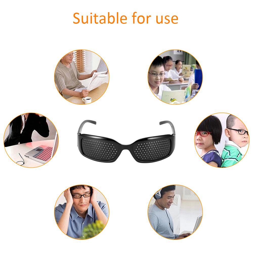 Anti-Fatigue Concentrating Porous Glasses Excerise Eye Muscles Eyesight Improvement Care Exercise Eyewear Glasses