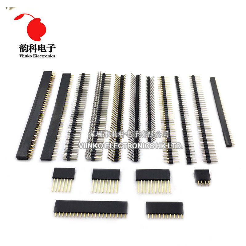Pitch 2.54mm 2/3/4/5/6/7/8/9/10/11/12/13/14/15/16/20/40 Pin Straight Female Single Row Pin Header Strip PCB Connector