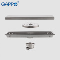 GAPPO Drains stainless steel recgangle bathroom floor waste drains shower drain strainer anti-odor ater drains strainer