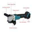 860W 100/125mm Brushless Cordless Impact Angle Grinder 4 Speed with Grinding Disc for Makita Battery Cutting Machine Polisher