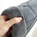 Men's Shoes Slippers With Fur Home Winter Slippers Indoor Suede Gingham Plush 2021 New Non slip Large Size 50 Slippers for men