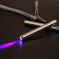 Mini Flashlight Metal Portable Ultraviolet Flashlight UV Lamp Stainless Steel Detection LED Torch Powered use AAA Battery