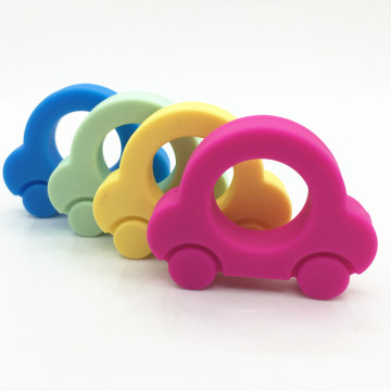 10pcs/lot silicone baby mini car pendant Baby Pacifier Glove DIY Teether Toy Teething Necklace Baby chew Toy -baby shower gift