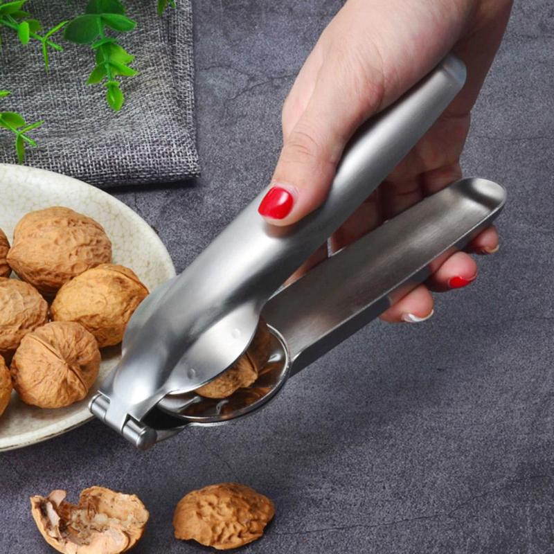 Stainless Steel Nutcracker 2-In-1 Chestnut Clip Nutcracker Peeling Machine Peeling Chestnut Walnut Shelling Tool Drop Shipping