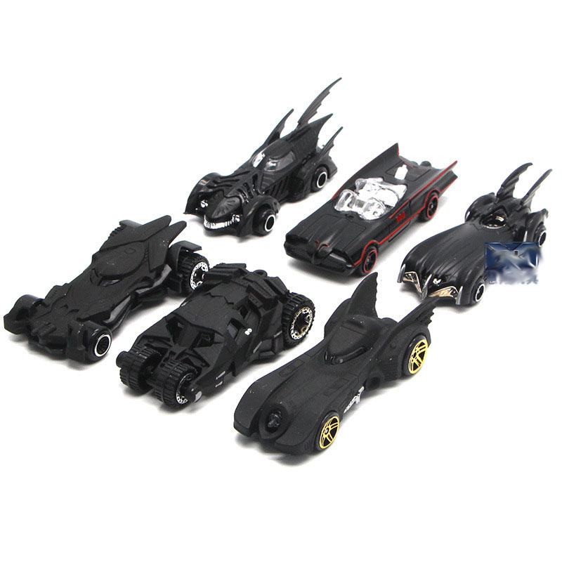 1/64 6-Piece Bat Chariot Alloy Model Set 6th Generation Children's Collection Car Toy Box Birthday Gift
