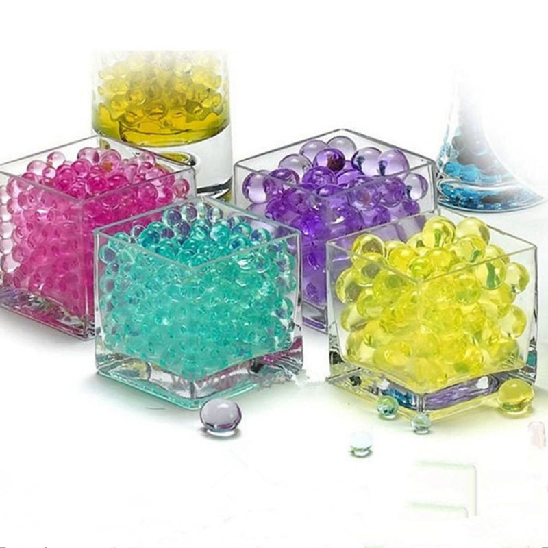 Magic jelly ball 1 0000pcs potted plant crystal soil waterdrop hydrogel gel polymer flowing mud growth ball