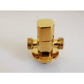 copper Plumbing Valve Wall two Outlet Male G1/2" gold Faucets Shower brass Angle Valve Bath Bathroom Accessories AG999