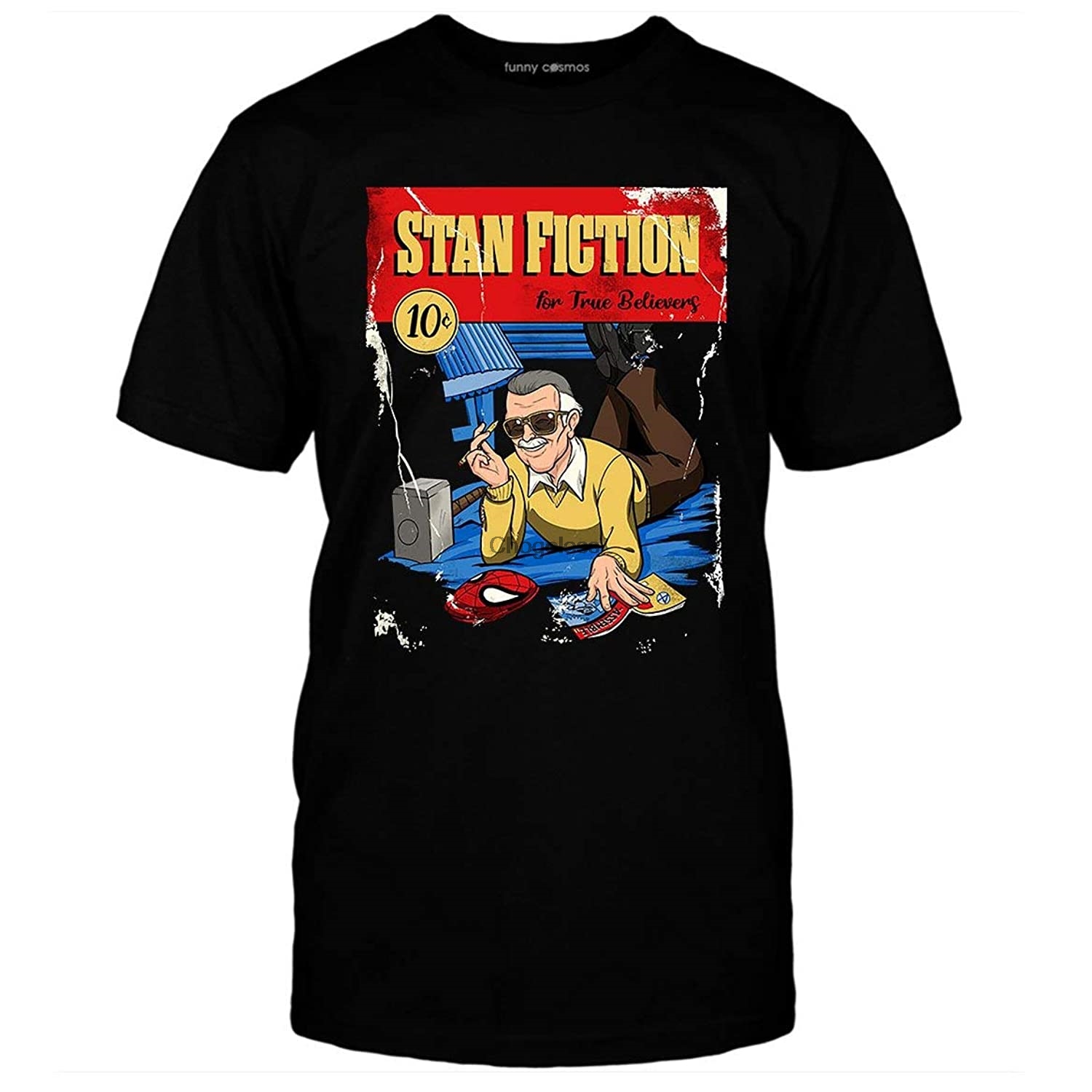 Stan-Lee Lovers Pulp Lovers Fiction Fan Movie T Shirt