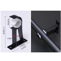 2Pcs Aluminum Alloy Single/Double Curtain Pole Bracket Drape Rod Track Holder кронштейн штора 