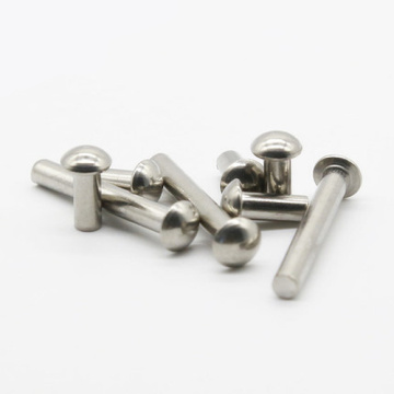 20pcs M5 solid Flat head rivet Tap type Flats cap Rivets GB109 304 stainless steel 16mm-40mm Length