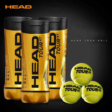 Professional HEAD Tennis Balls Competition Training Tennis Balls High Elastic Resistance HEAD TOUR Tennis Ball 3 Pcs For 1 Tank