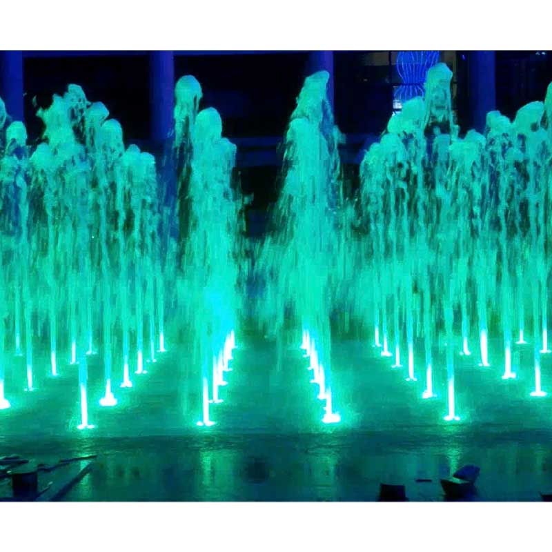 Dynamic Music Fountain With Strong Rhythm Jpg