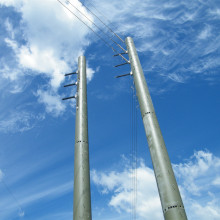 Galvanized high voltage Steel Octagonal Pole