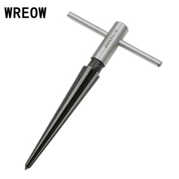 Removable taper reamer 5mm-16mm Pin Hole Handheld Reamer T Handle Tapered 6 Fluted Chamfer Reaming Woodworking Cutting Tool