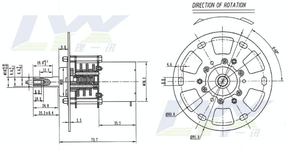 12 v 1 RPM/min Dc gear motor/Metal gear reduction motor /xj