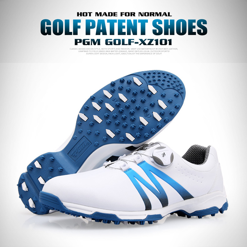 Golf Shoes Men's Waterproof Non-slip Shoes Rotating Buckle Sneakers