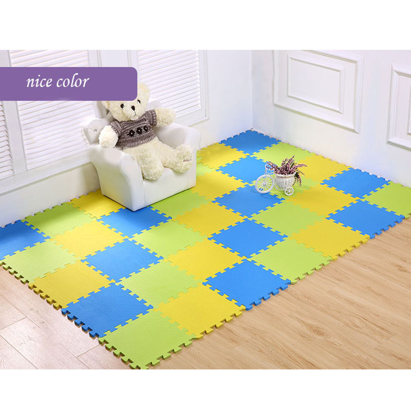 30*30cm Foam Mat Baby Puzzle Carpet Living Room Children Crawling Carpet Colorful Interlock Exercise Tiles Toys Floor Play Mat