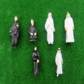 50pc1:50 1:75 1:100 1:150 1:200 Scale Mini Abs Arab Figure Architectural Sand Table Material Model Background Character Posture