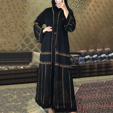 Black Abaya Dubai Turkey Muslim Hijab Dress 2020 Caftan Marocain Arabe Islamic Clothing Kimono