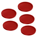 50mm & 60mm Plastic Air Hockey Pucks for Game Tables, Set of 5