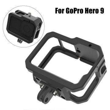 Fill Light Aluminum Alloy Heat Dissipation Cage Protective Frame Case Connector Action Camera Accessory Housing For Gopro Hero 9