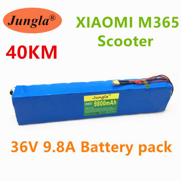 100% 36V 9.8ah scooter battery pack for millet m365 36V 9800mah, BMS electric scooter battery for millet m365