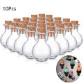 10pcs Mini Glass Bottles Clear Drifting Bottles Small Wishing Bottles With Cork Stoppers For Wedding Birthday Party Diy Crafts