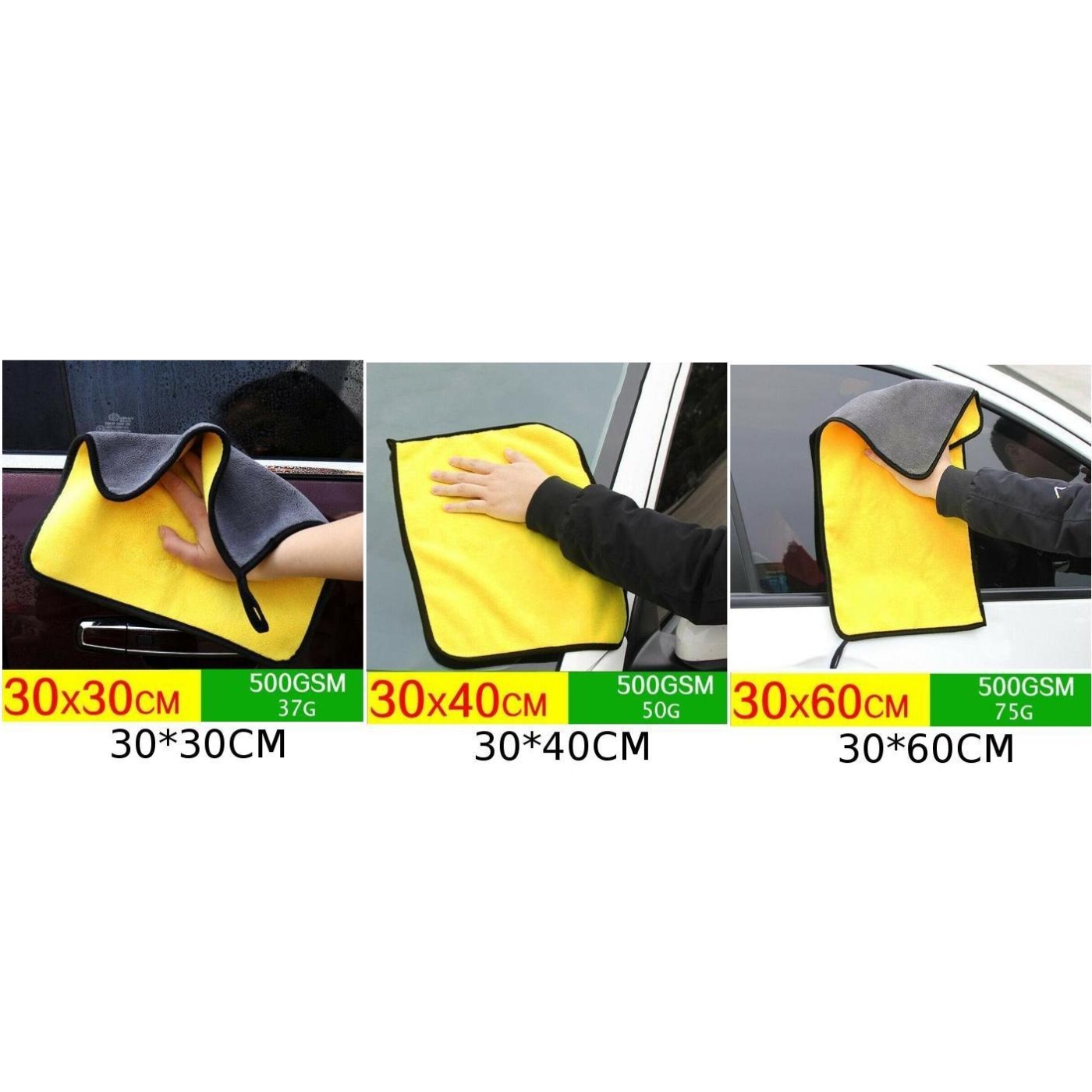 Car Washing Towel Window Dish Cleaning Cloth Detailing Drying Hemming Care Automobiles Motorcycles Absorbent Rag