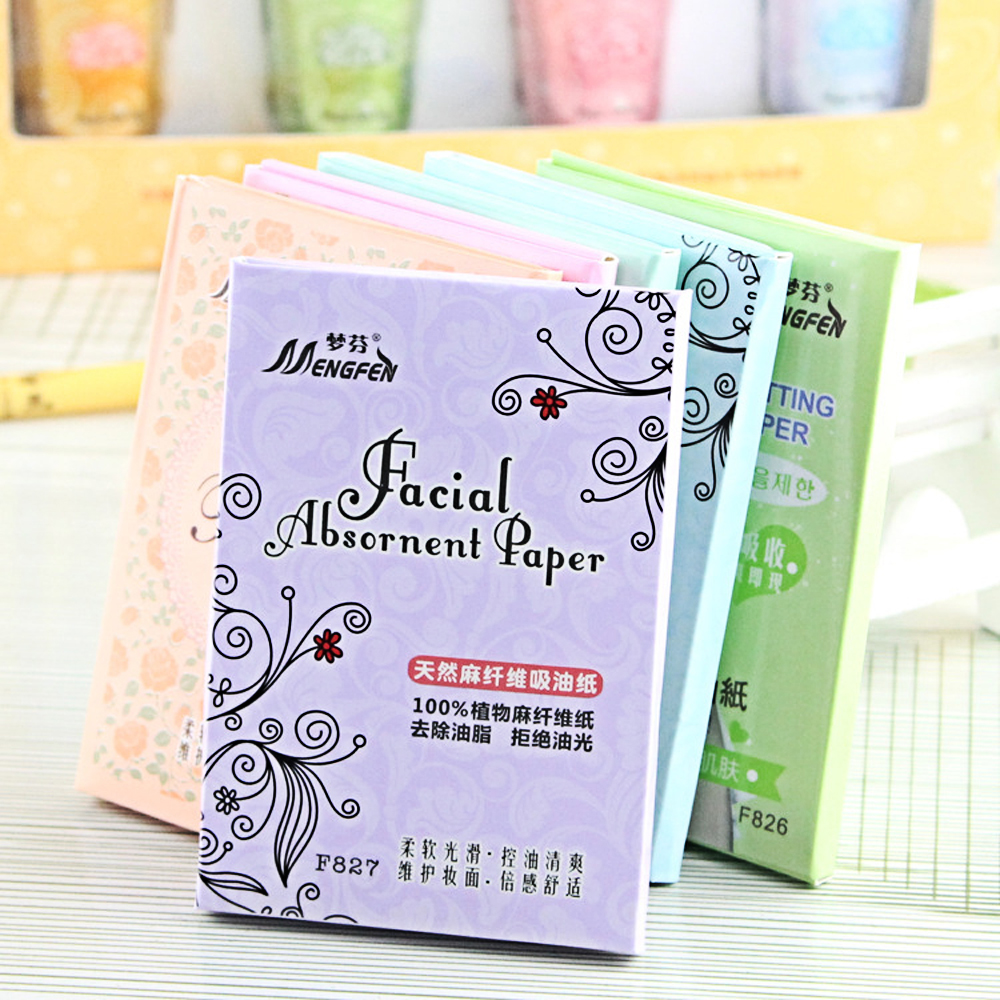 70 Sheets Natural Fibrilia Oil-absorbing Sheets Women's Facial Oil Absorption Facial Tissue Refreshing Oil-control