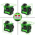 6Pcs 3D 12Lines Laser Level Green Light Wavelength 532nm Automatic Self Leveling 360 Rotary Vertical Horizontal Line Laser Level