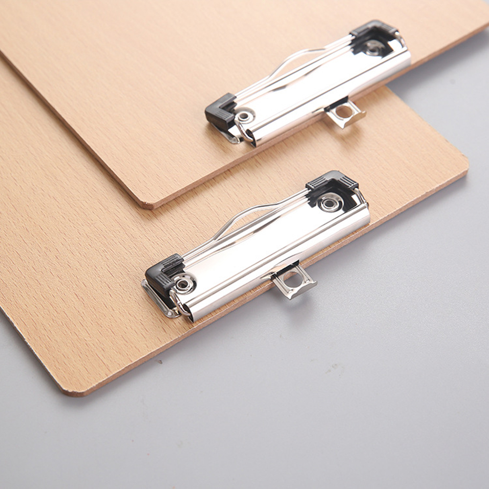 A4 Size Wooden Clipboard Clip Board Office School Stationery with Hanging Hole