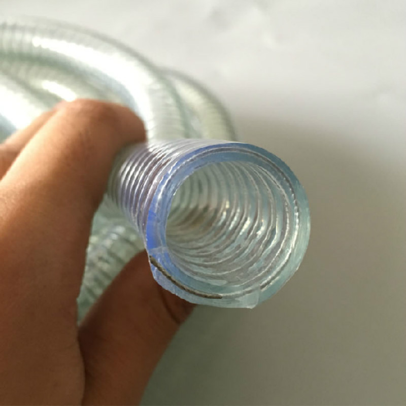 2 meters PVC transparent steel wire hose high temperature resistant antifreeze plastic water pipe DN15/DN20/DN25/DN32/DN40/DN50