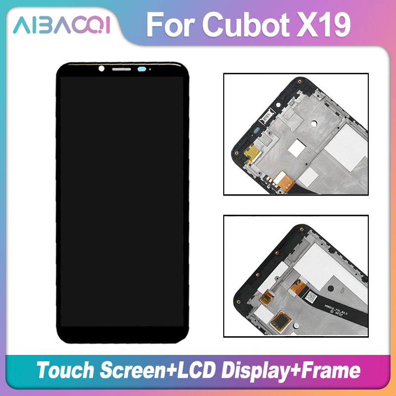 New Original 5.93 inch Touch Screen+2160x1080 LCD Display+Frame Assembly Replacement For Cubot X19 Android 9.0 Phone