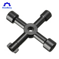 4 In 1 Universal Cross KEY Triangle KEY for Train Electrical Elevator Cabinet Valve Alloy Triangle Square Wrench