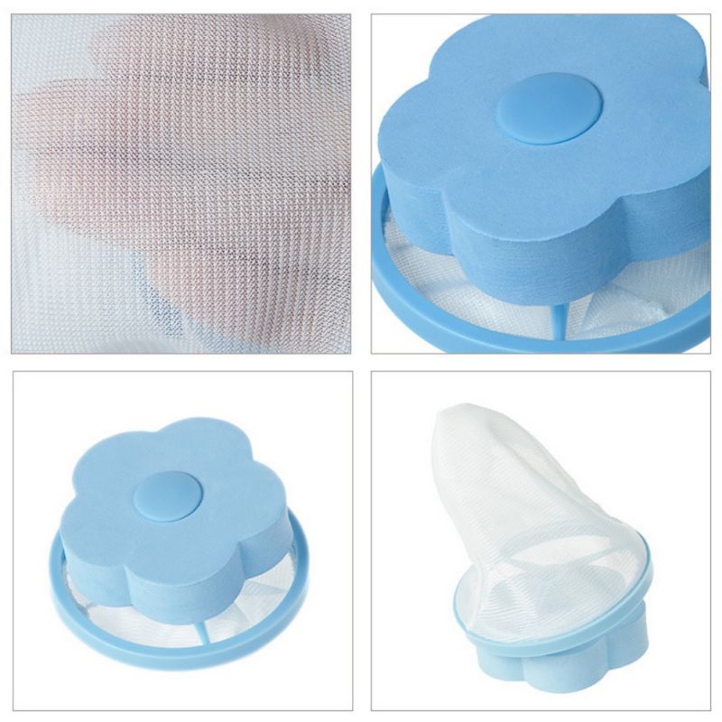 1Pcs Hair Removal Catcher Filter Mesh Laundry Balls Discs Cleaning Balls Bag Dirty Fiber Collector Washing Machine Filter