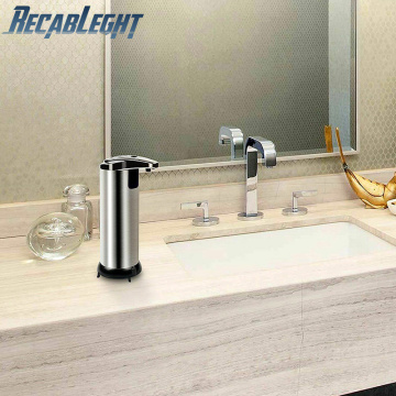 250ML Liquid Soap Dispenser Stainless Steel Automatic Smart Sensor Touchless Bath Induction Dispenser Home Kitchen Bathroom NEW