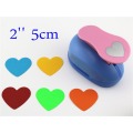 Heart Shaped 2'' craft punch paper cutter scrapbook child craft tool hole punches Embosser kid S2935-7 puncher