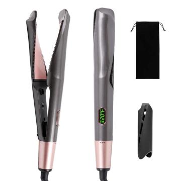 Hair straighteners and Hair Curling Irons Hair Straightener with Ceramic Plates 2 in 1 & Adjustable Temp LED Digital Display