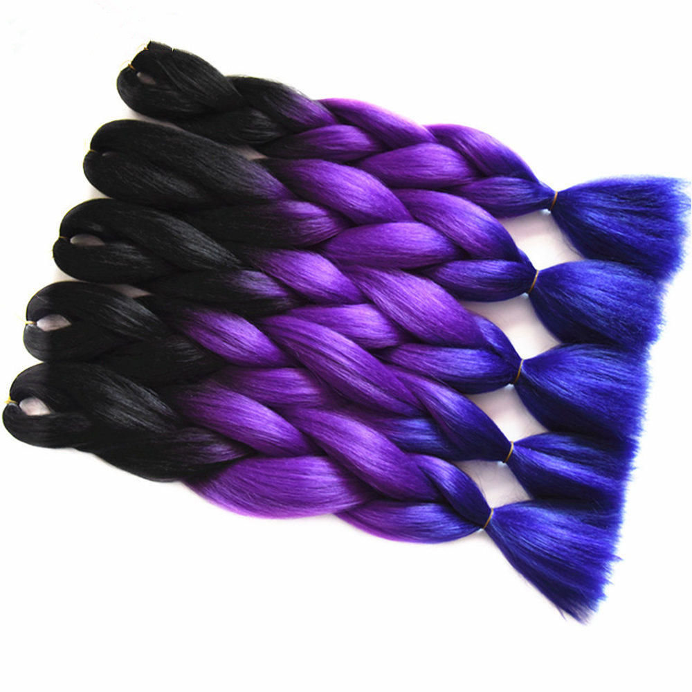 blue braiding hair___
