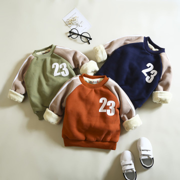 2018 Spring Autumn Boy Sweaters Outwear Baby Girls Clothes Long Sleeve Warm Pullovers lucky child Tops For Moleton Infanti