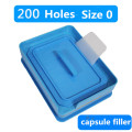 200 Holes capsule filler Size 0 #100 Holes Professional manual Capsule Fillling machine Powder pharmaceutical Filler Plate