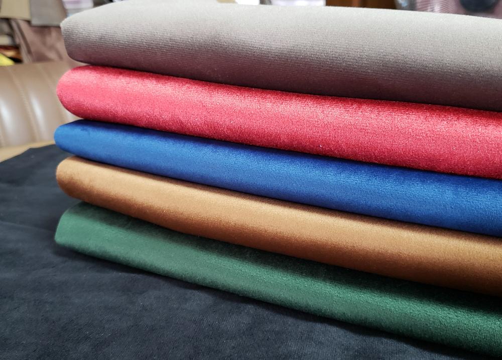 Solid Dyed Velvet Sofa Fabric