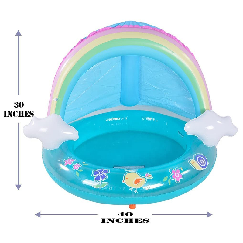 Baby Pool Rainbow Splash Toddlers Inflatable Swimming Pool 4