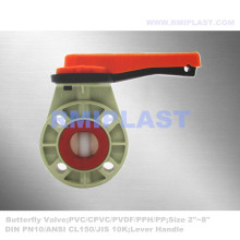 PVDF Butterfly Valve with FPM Seat